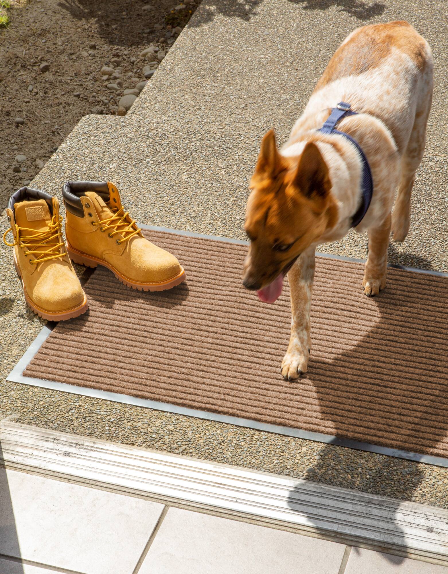 DII® Desert Sand Ribbed Walk-Off Utility Doormat